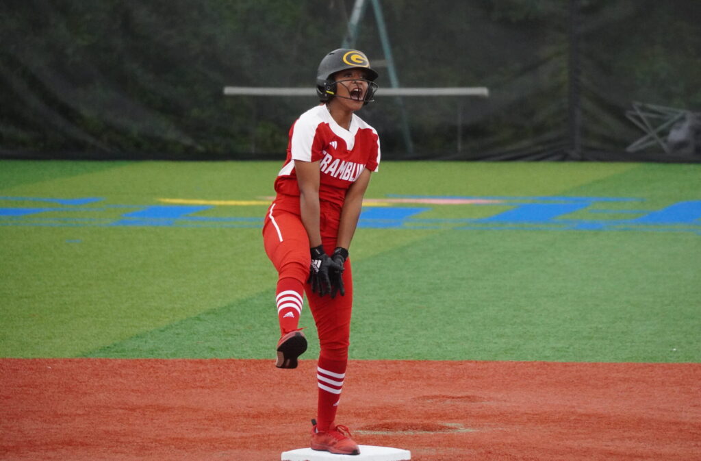 Grambling State University Softball Player at the Gulfport Sportsplex during the SWSAC C